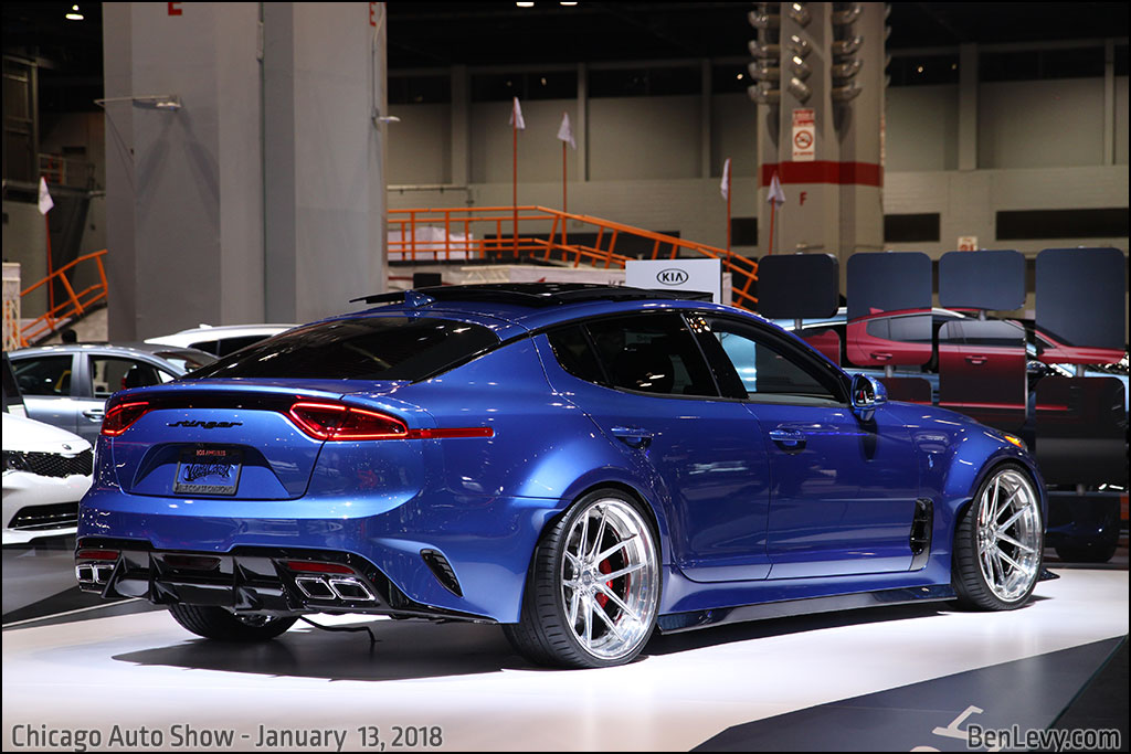 Blue Kia Stinger GT