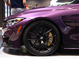 Twilight Purple BMW M4 front fender