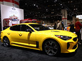 Yellow Kia Stinger GT