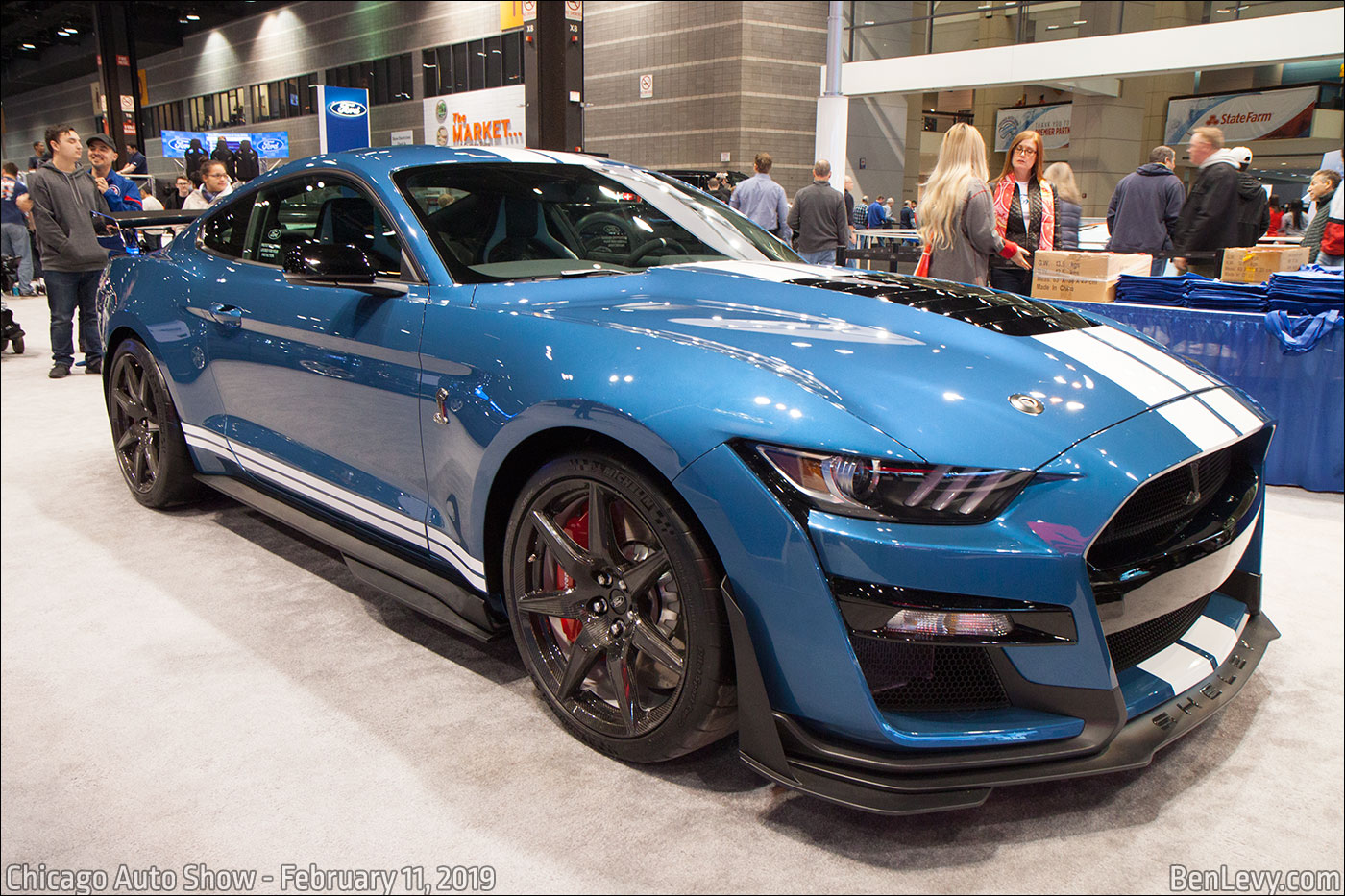 Blue 2020 Ford Mustang Shelby GT500
