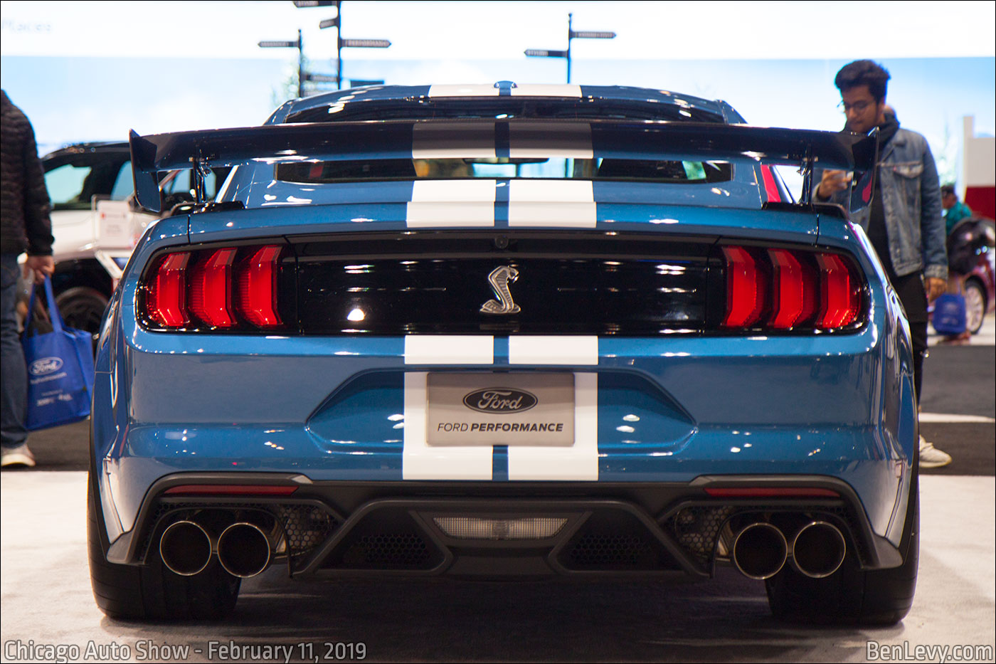 Rear End Of 2020 Ford Mustang Shelby Gt500