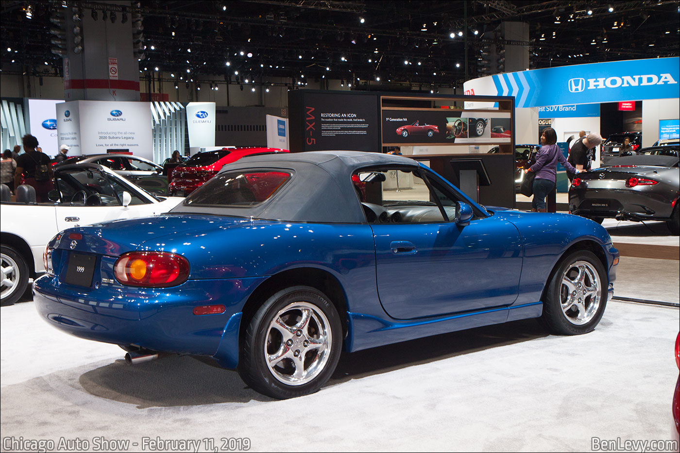 Blue 1999 Mazda Miata