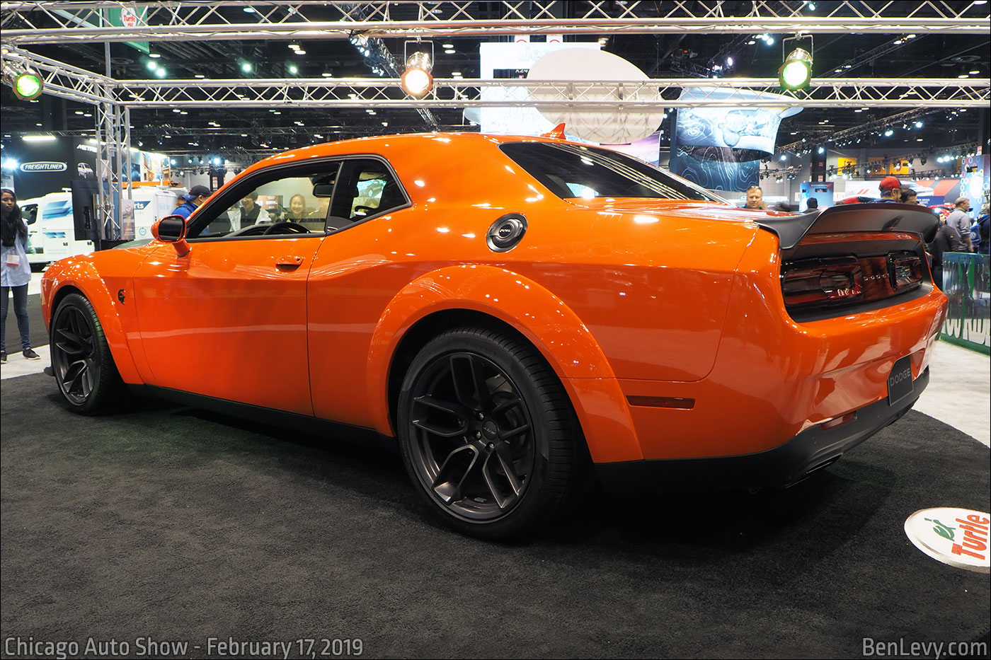 Orange Dodge Challenger SRT Hellcat