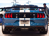 Rear end of 2020 Ford Mustang Shelby GT500