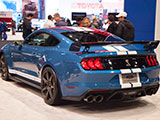 Blue Ford Mustang Shelby GT500