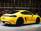 Yellow Porsche 718 Cayman GTS