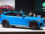 Jaguar Fâ€‘PACE SVR in Ultra Blue