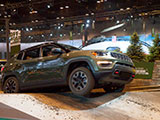 Jeep Compass on obstacle course