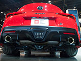 Rear end of Toyota Supra