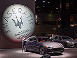 Maseratis on display at the Chicago Auto Show