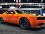 Orange Dodge Challenger SRT Hellcat with Widebody Package