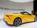 Yellow Lexus LC convertible