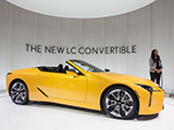 Yellow Lexus LC convertible