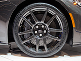 Carbon fiber wheel on Ford GT Liquid Carbon