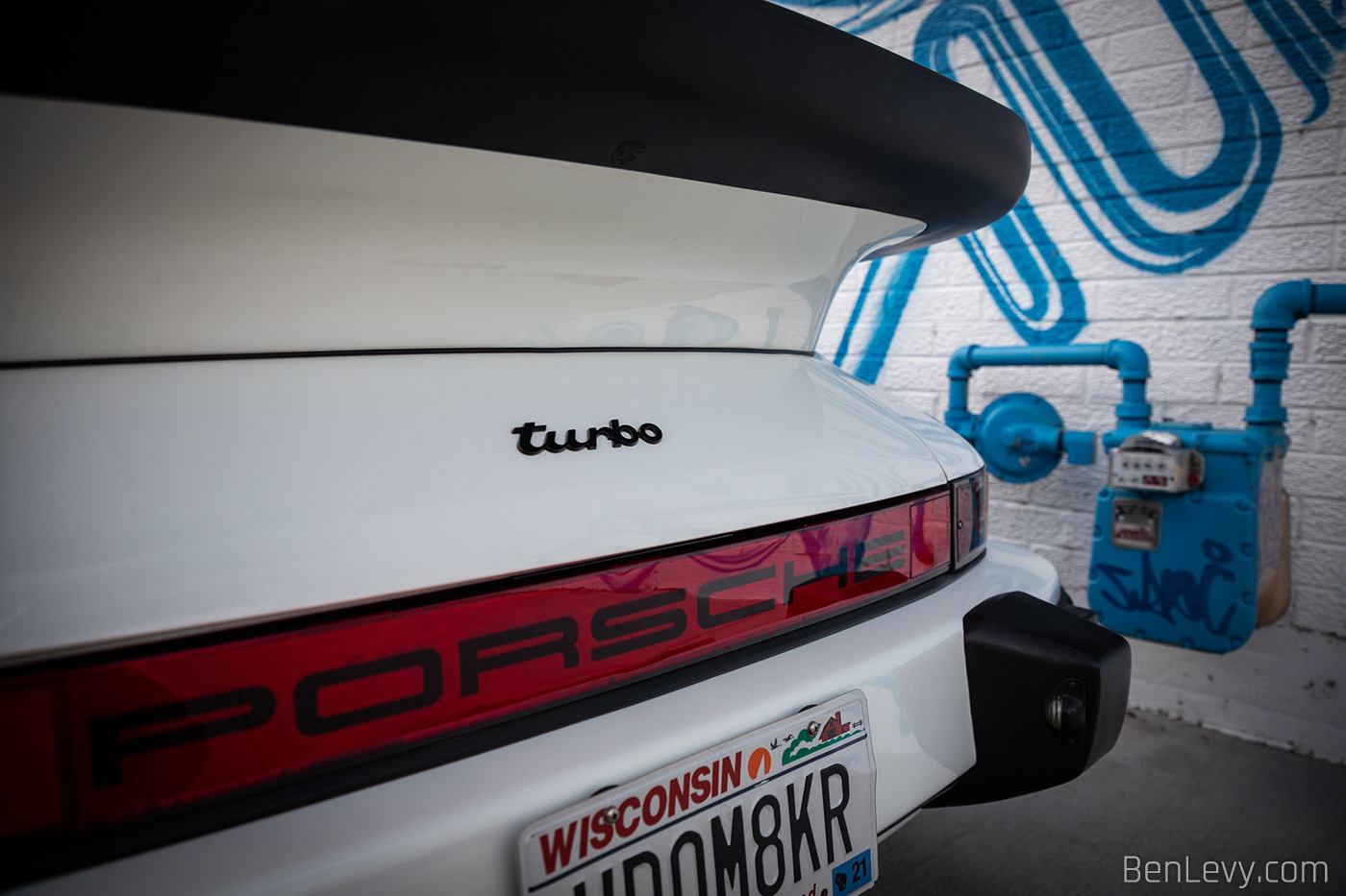 Turbo Badge Over Porsche 930 Taillight Lens