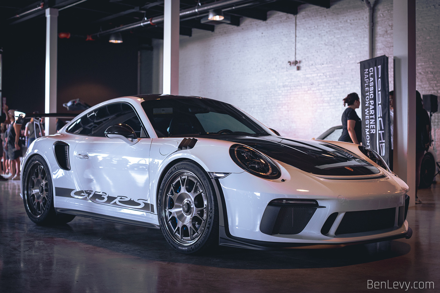 White Porsche GT3 RS on Rotiform Wheels