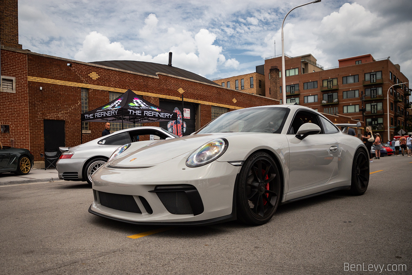 Grey Porsche 911 GT3 Driving on Fulton