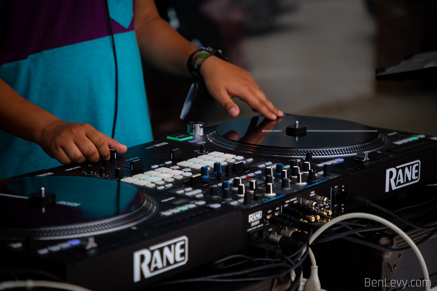 DJ on Rane Turntable