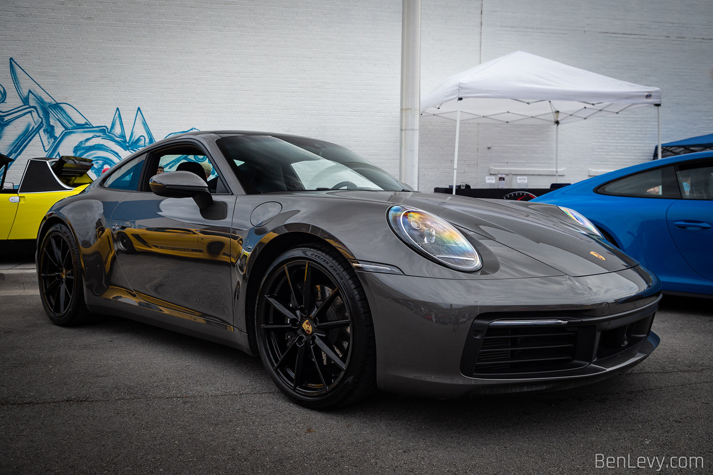 Grey Porsche 911 at Checkeditout 2021