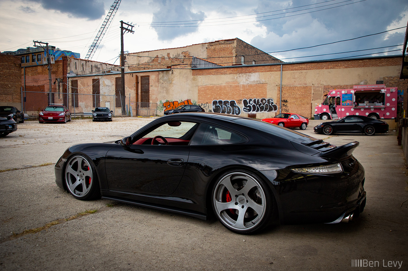 Rotiform Wheels and Clear Taillights on Porsche 911