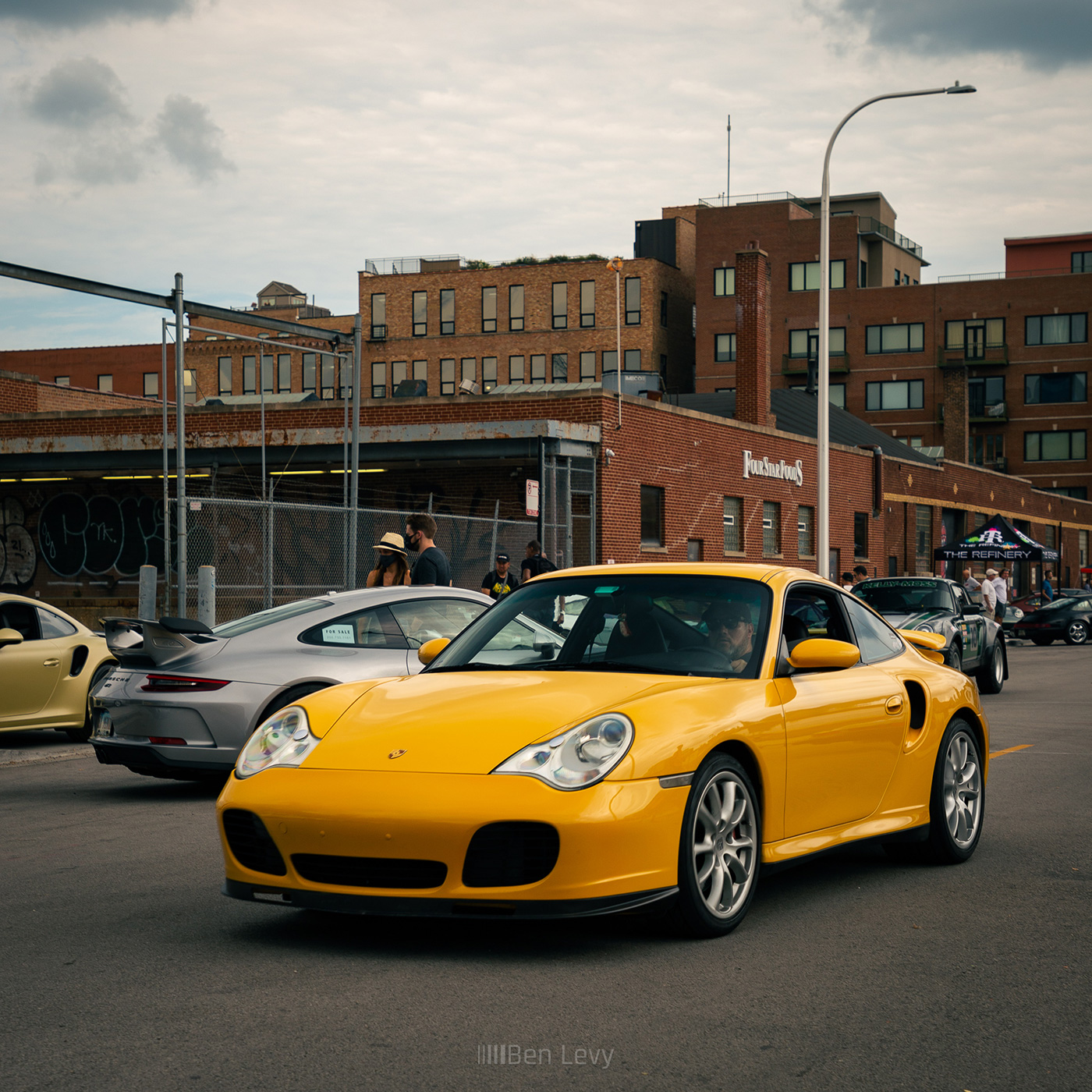 Yellow Porsche 911 Turbo (type 996) - BenLevy.com