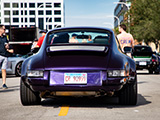 Rear of Purple Porsche 911 from Olsen Motorsports