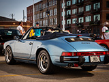 Iris Blue Metallic Porsche 911 (930) Cabriolet