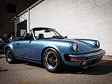 Iris Blue Metallic Porsche 911 (930) Convertible