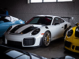 White Porsche 911 GT2 RS