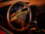 Leather Wrapped Steering Wheel in Porsche 993