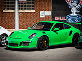 Green Porsche 991 GT3 RS