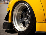 Deep Dish Wheel on 993 RWB Porsche