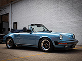 Iris Blue Porsche 911 Cabriolet at Checkeditout Chicago