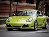 Peridot Green Porsche Cayman R