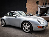 Silver Porsche 964 at Checkeditout 2021