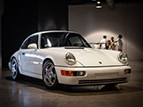 White Porsche 964 at Checkeditout Chicago