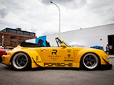 Yellow RWB Porsche 993