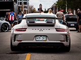 Grey 911 GT3 leaving Checkeditout 2021