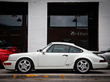 Profile of White Porsche 911 RS America