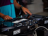 DJ on Rane Turntable