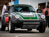 Grey Porsche 911 Carrera Safari with Green Stripes by Kelly-Moss Road and Race