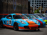 Porsche Cayman with Gulf Livery with G Design Racing