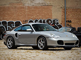 Silver Porsche 996 Turbo