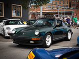 Green Porsche 930 Leaving Checkeditout in 2021