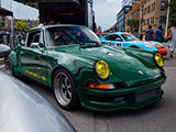 Green Porsche 911 at Checkeditout Chicago