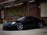 Black Porsche 991 at Checkeditout 2021