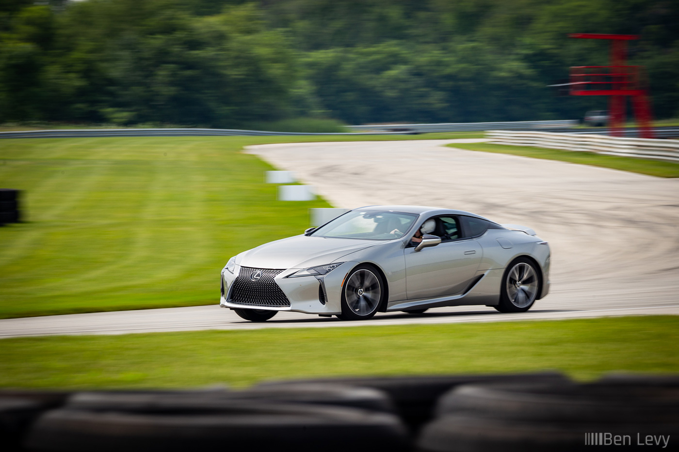 Mark (SavageGeese) driving his Lexus LC500 at Autobahn Country Club