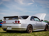 Rear Quarter of Silver R33 Skyline GT-R