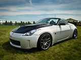 Silver Nissan 350Z Roadster