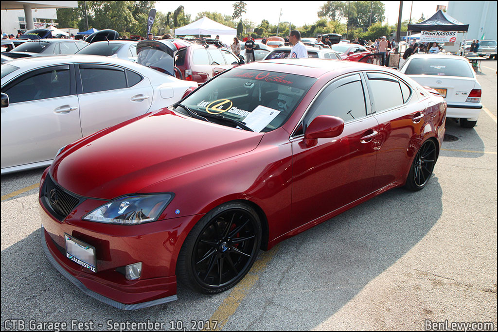 Red Lexus IS250 AWD